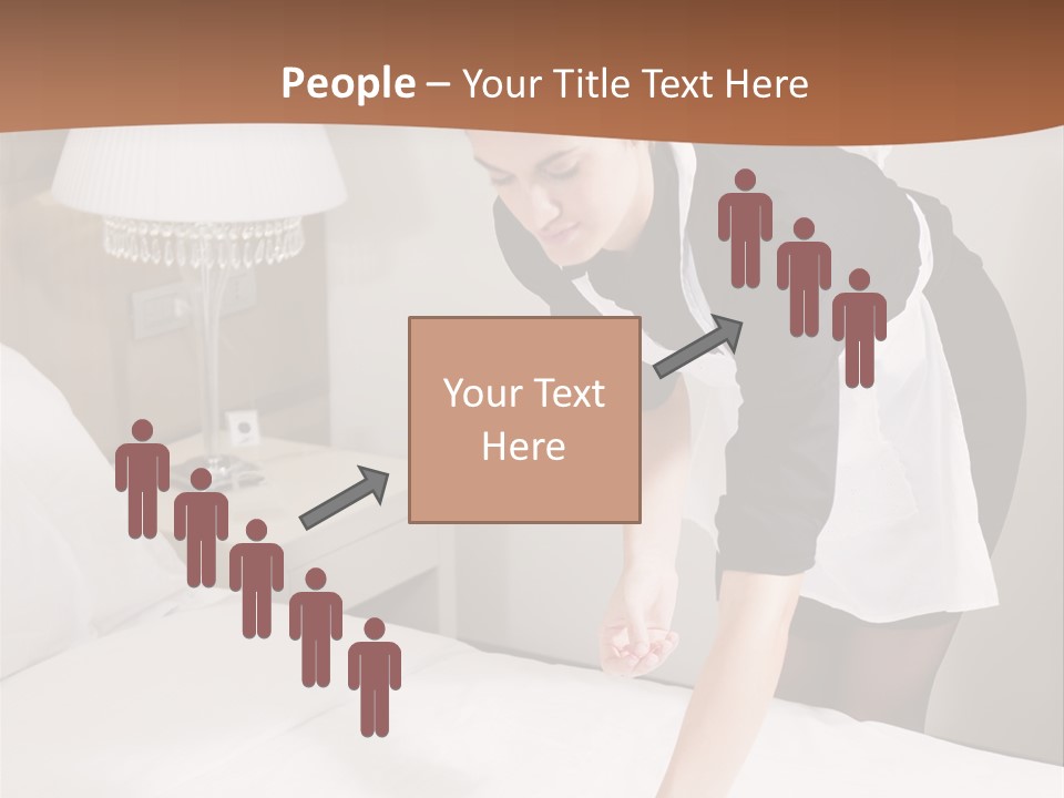 Hotel Vertical Hotel Room PowerPoint Template