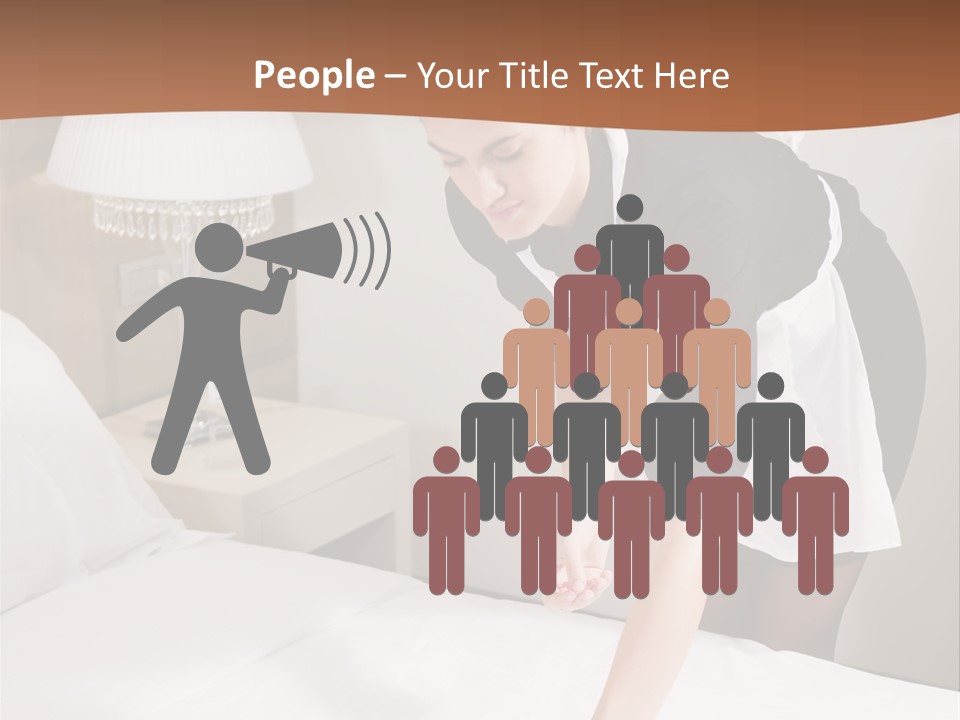 Hotel Vertical Hotel Room PowerPoint Template