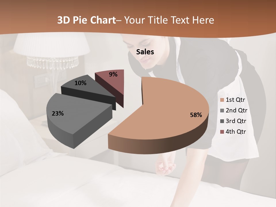 Hotel Vertical Hotel Room PowerPoint Template
