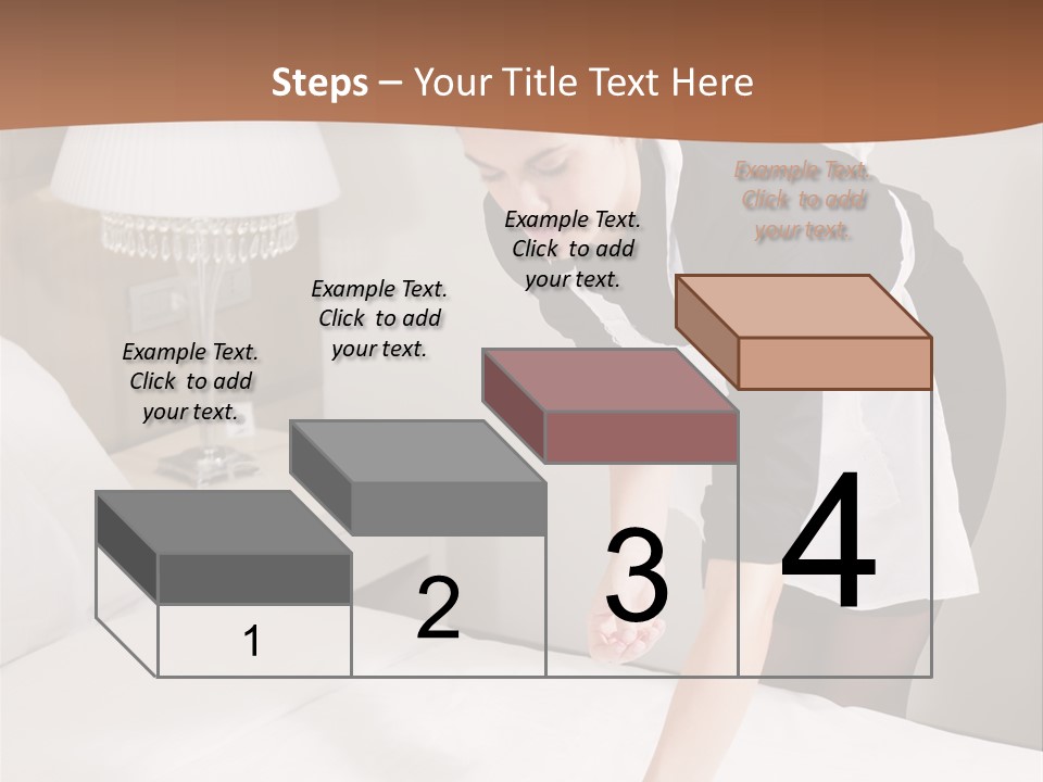Hotel Vertical Hotel Room PowerPoint Template