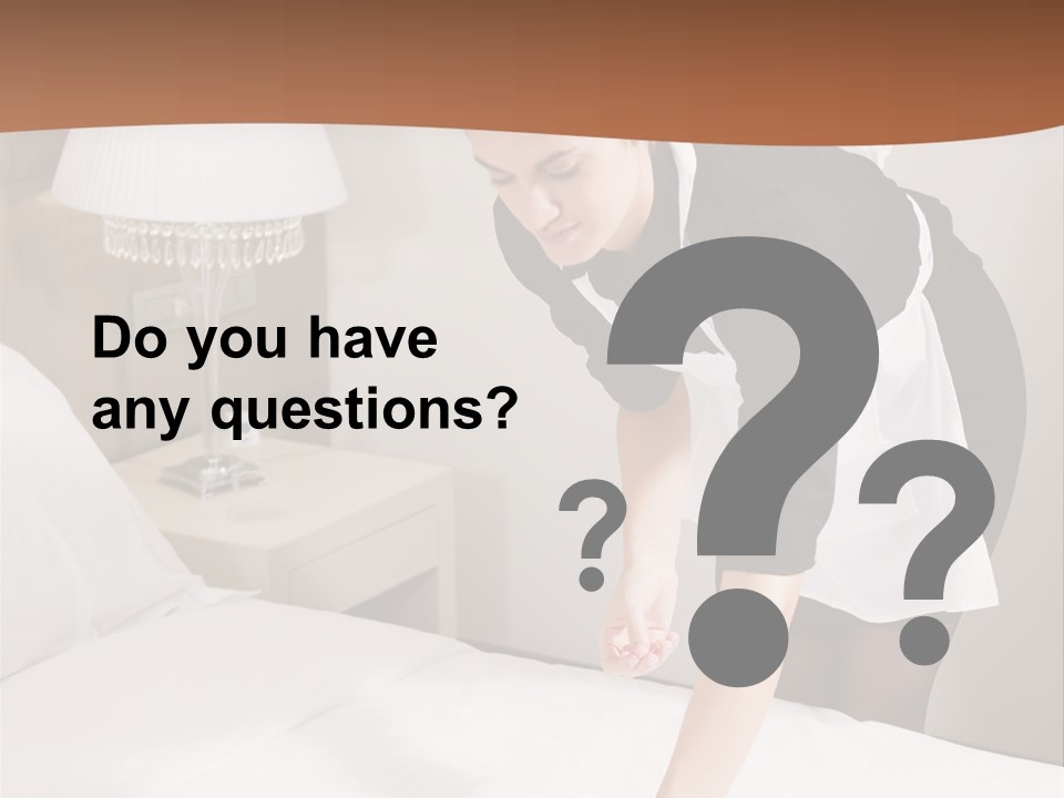 Hotel Vertical Hotel Room PowerPoint Template