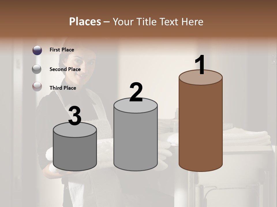 Housekeeping Cart Years Holding PowerPoint Template