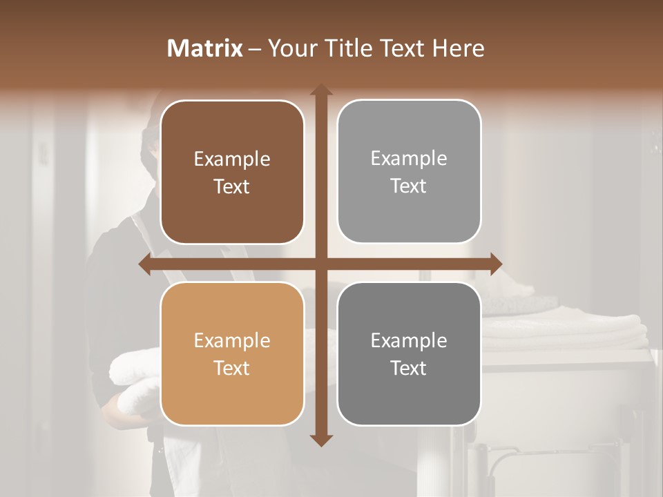 Housekeeping Cart Years Holding PowerPoint Template