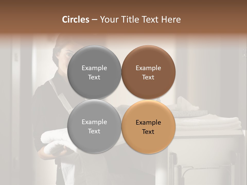 Housekeeping Cart Years Holding PowerPoint Template