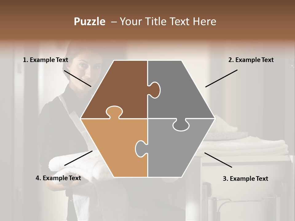 Housekeeping Cart Years Holding PowerPoint Template