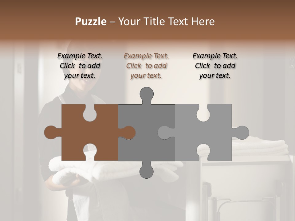 Housekeeping Cart Years Holding PowerPoint Template