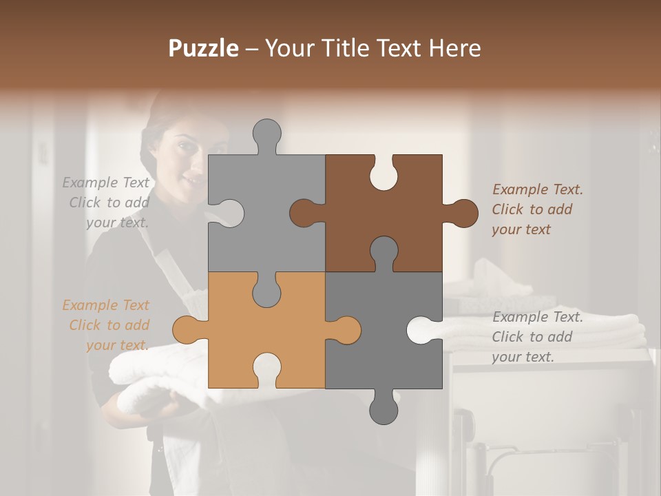 Housekeeping Cart Years Holding PowerPoint Template