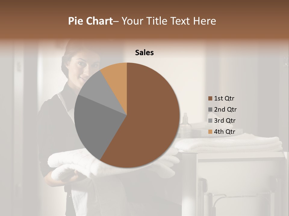 Housekeeping Cart Years Holding PowerPoint Template