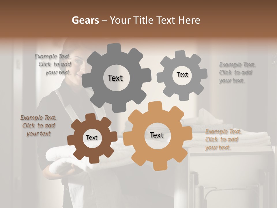 Housekeeping Cart Years Holding PowerPoint Template