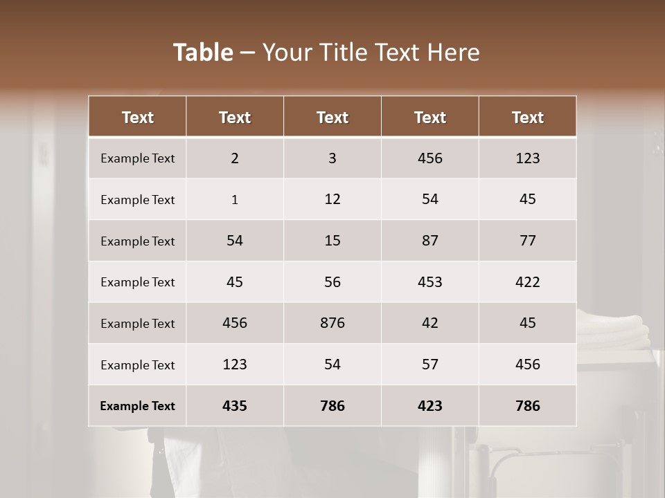 Housekeeping Cart Years Holding PowerPoint Template