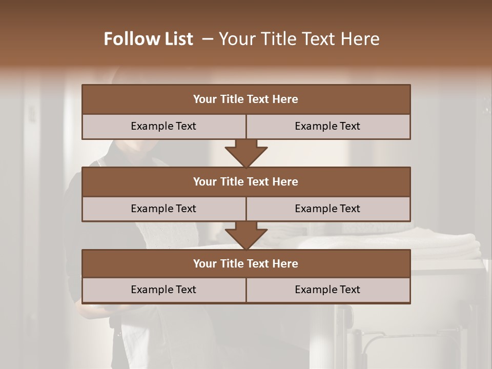 Housekeeping Cart Years Holding PowerPoint Template