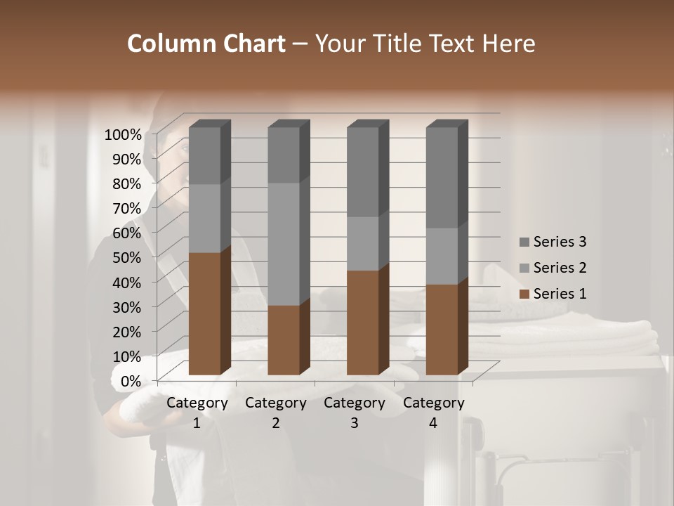 Housekeeping Cart Years Holding PowerPoint Template