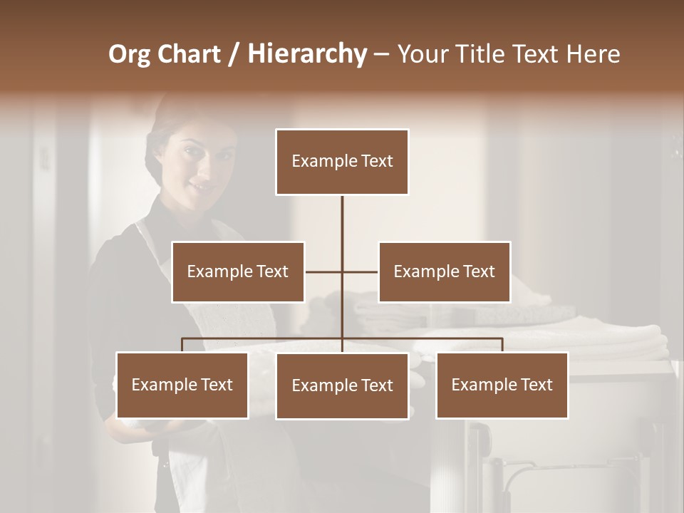 Housekeeping Cart Years Holding PowerPoint Template