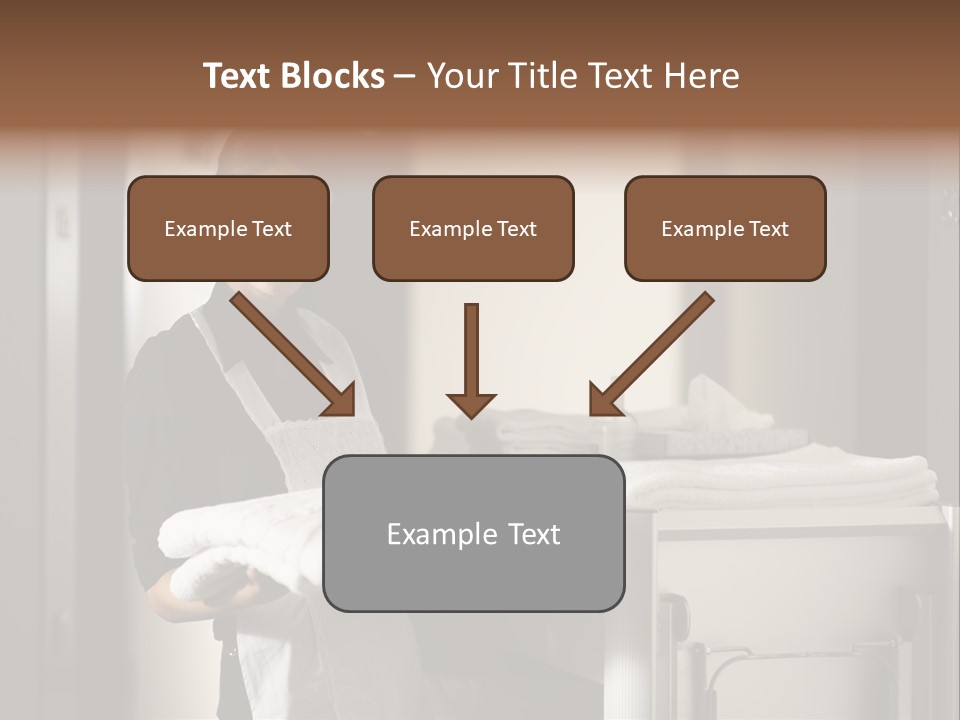 Housekeeping Cart Years Holding PowerPoint Template