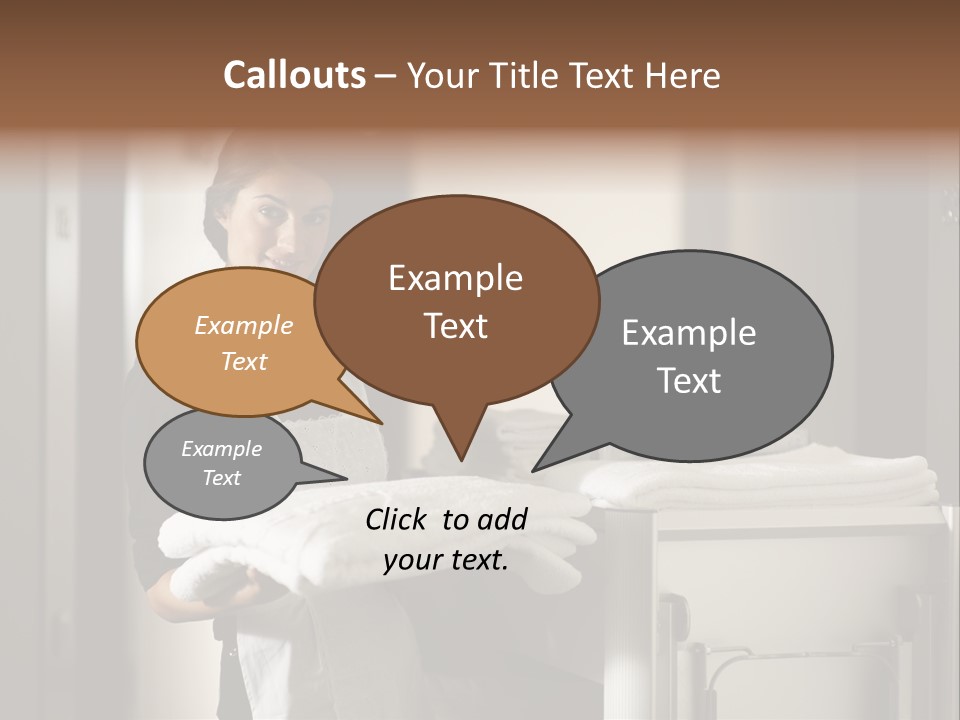 Housekeeping Cart Years Holding PowerPoint Template
