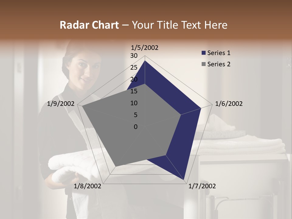 Housekeeping Cart Years Holding PowerPoint Template