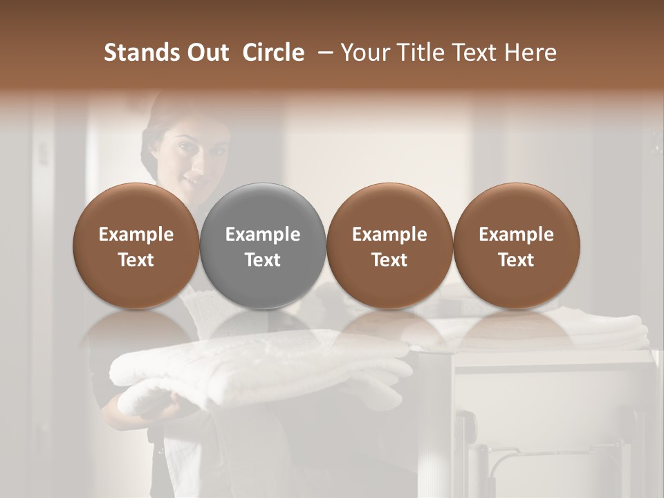 Housekeeping Cart Years Holding PowerPoint Template