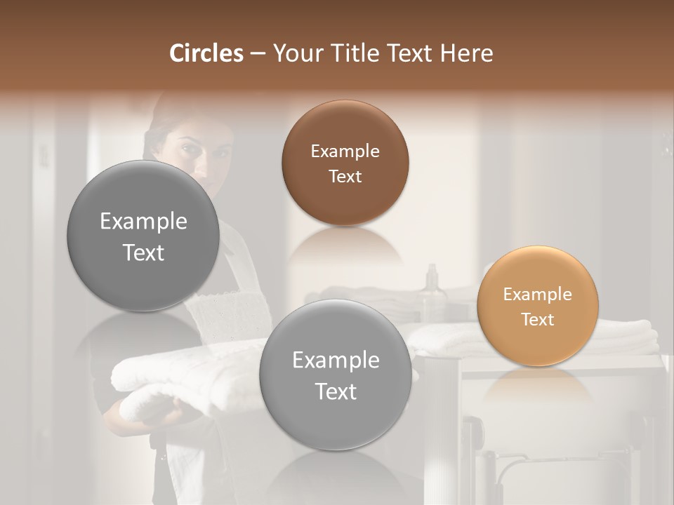 Housekeeping Cart Years Holding PowerPoint Template