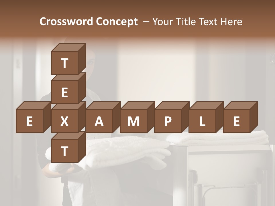 Housekeeping Cart Years Holding PowerPoint Template