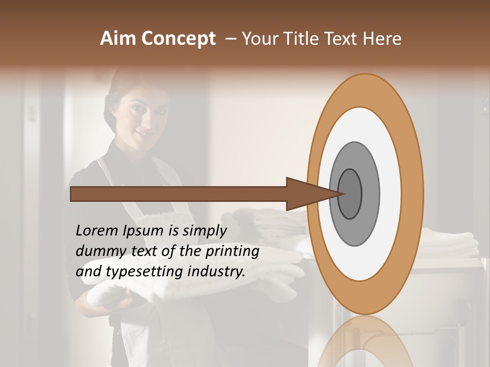 Housekeeping Cart Years Holding PowerPoint Template