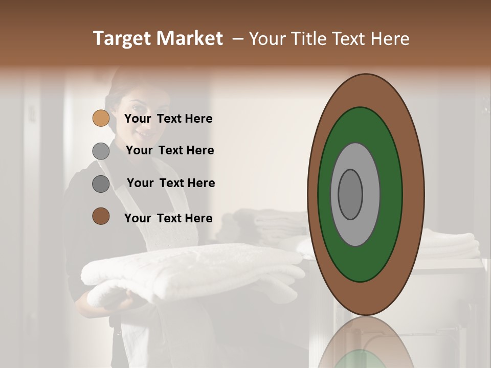 Housekeeping Cart Years Holding PowerPoint Template