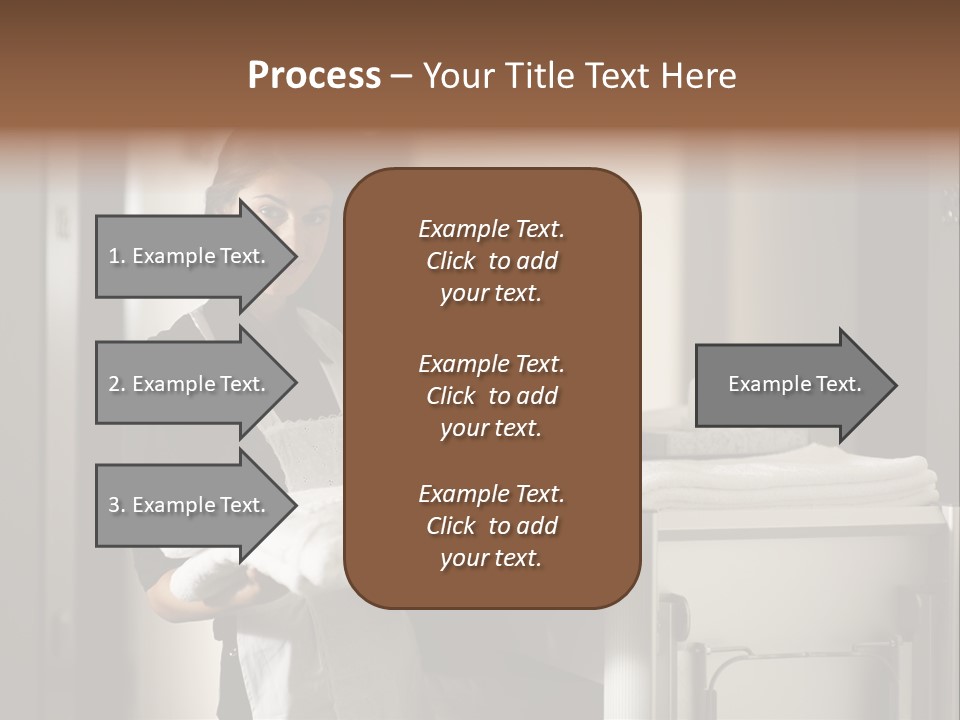 Housekeeping Cart Years Holding PowerPoint Template
