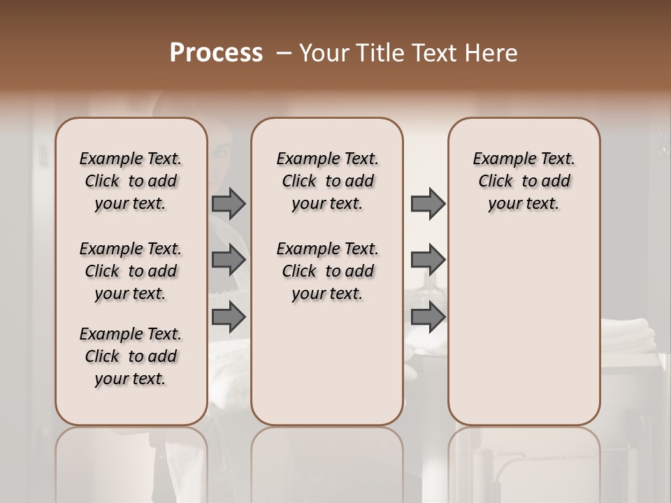 Housekeeping Cart Years Holding PowerPoint Template