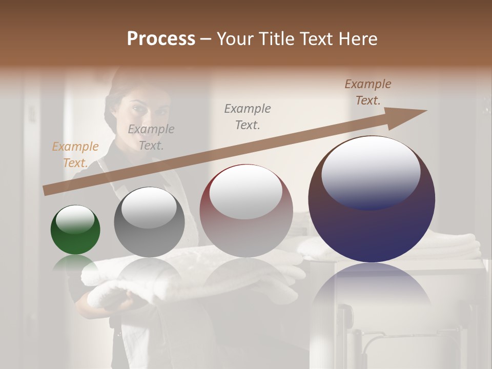 Housekeeping Cart Years Holding PowerPoint Template