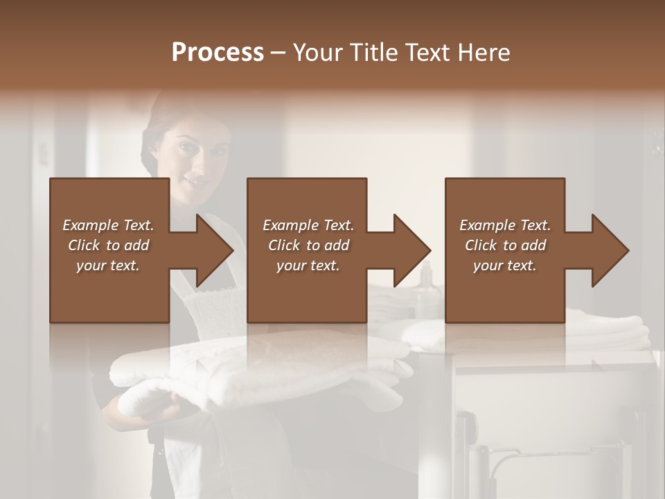 Housekeeping Cart Years Holding PowerPoint Template