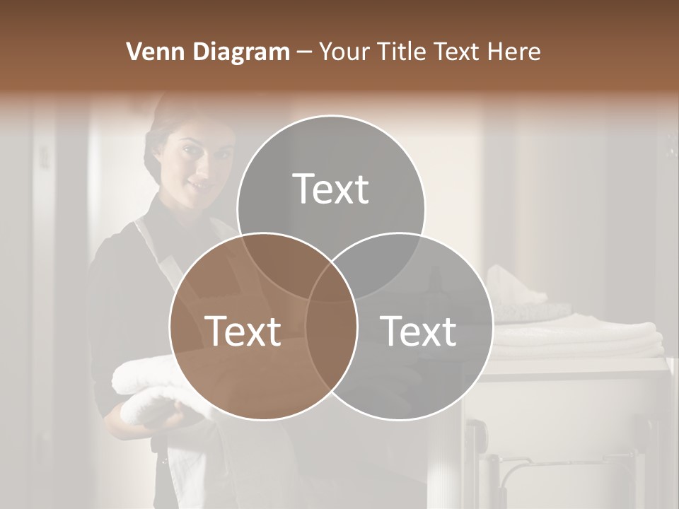 Housekeeping Cart Years Holding PowerPoint Template