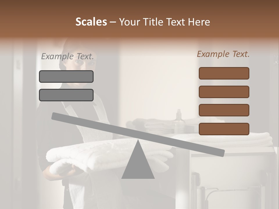 Housekeeping Cart Years Holding PowerPoint Template