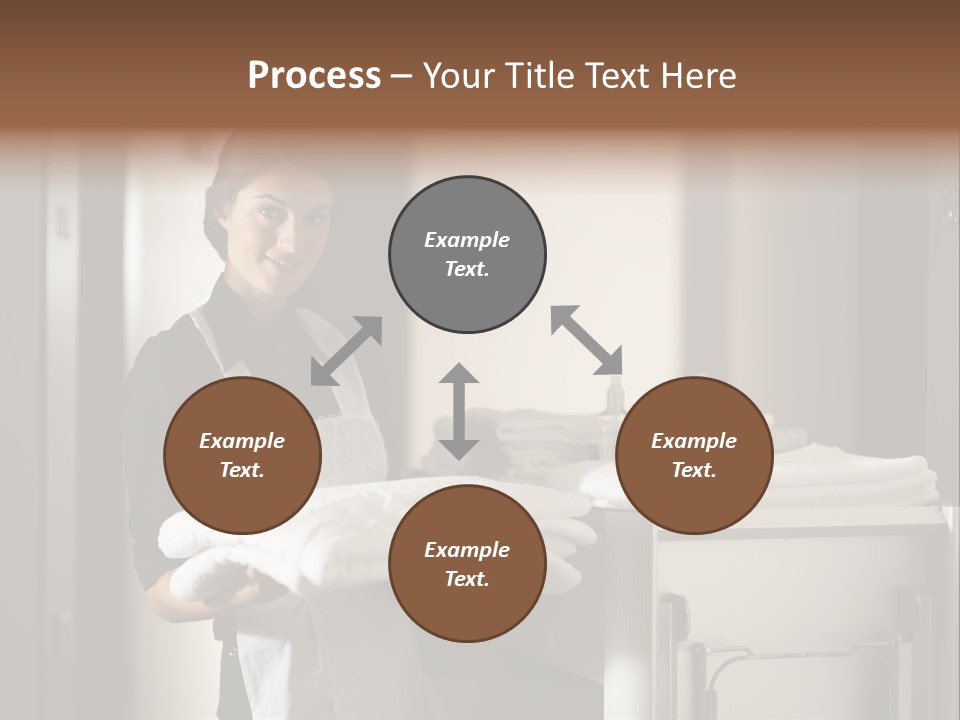 Housekeeping Cart Years Holding PowerPoint Template