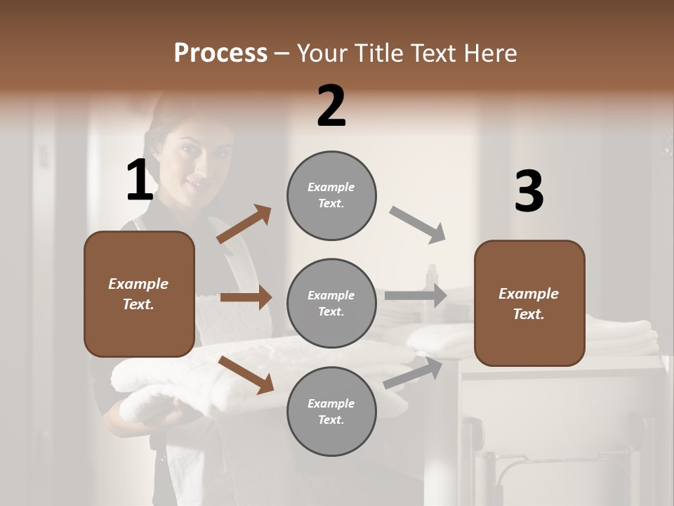 Housekeeping Cart Years Holding PowerPoint Template