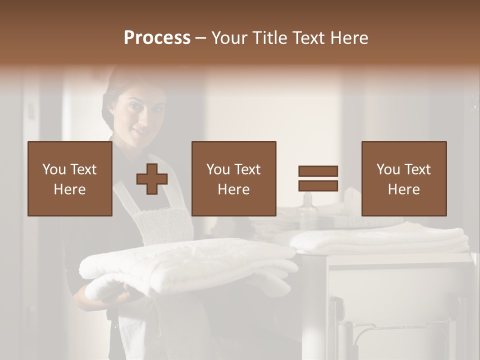 Housekeeping Cart Years Holding PowerPoint Template