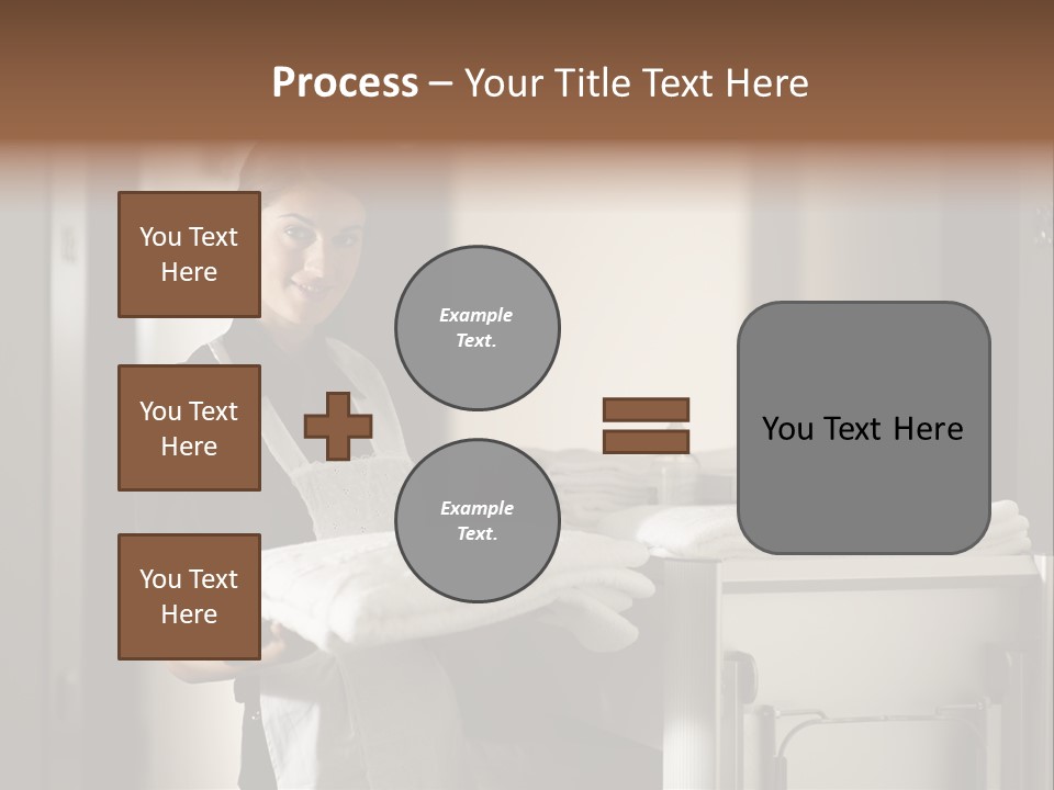 Housekeeping Cart Years Holding PowerPoint Template