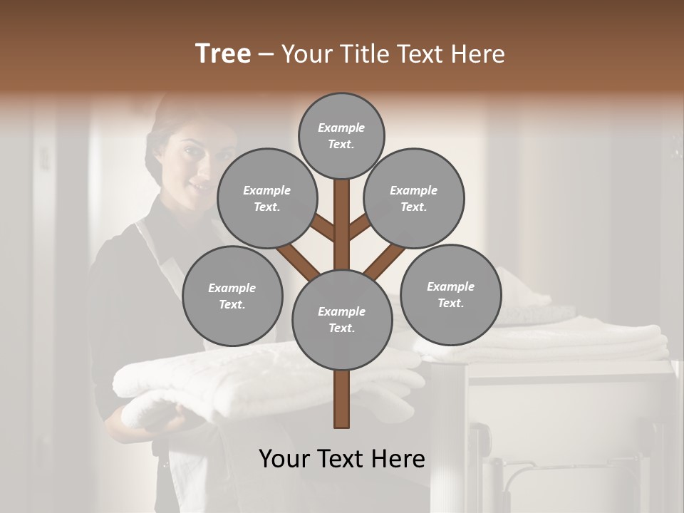 Housekeeping Cart Years Holding PowerPoint Template