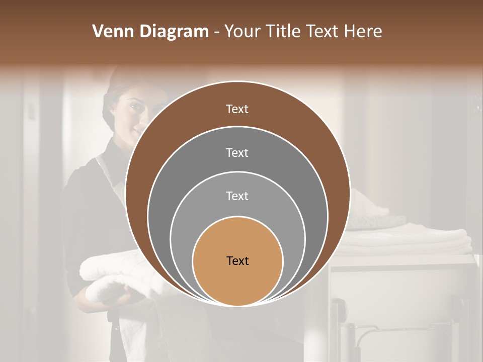Housekeeping Cart Years Holding PowerPoint Template