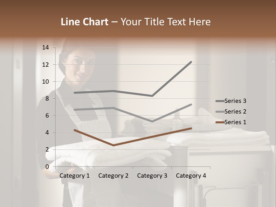 Housekeeping Cart Years Holding PowerPoint Template
