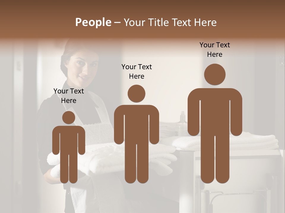 Housekeeping Cart Years Holding PowerPoint Template