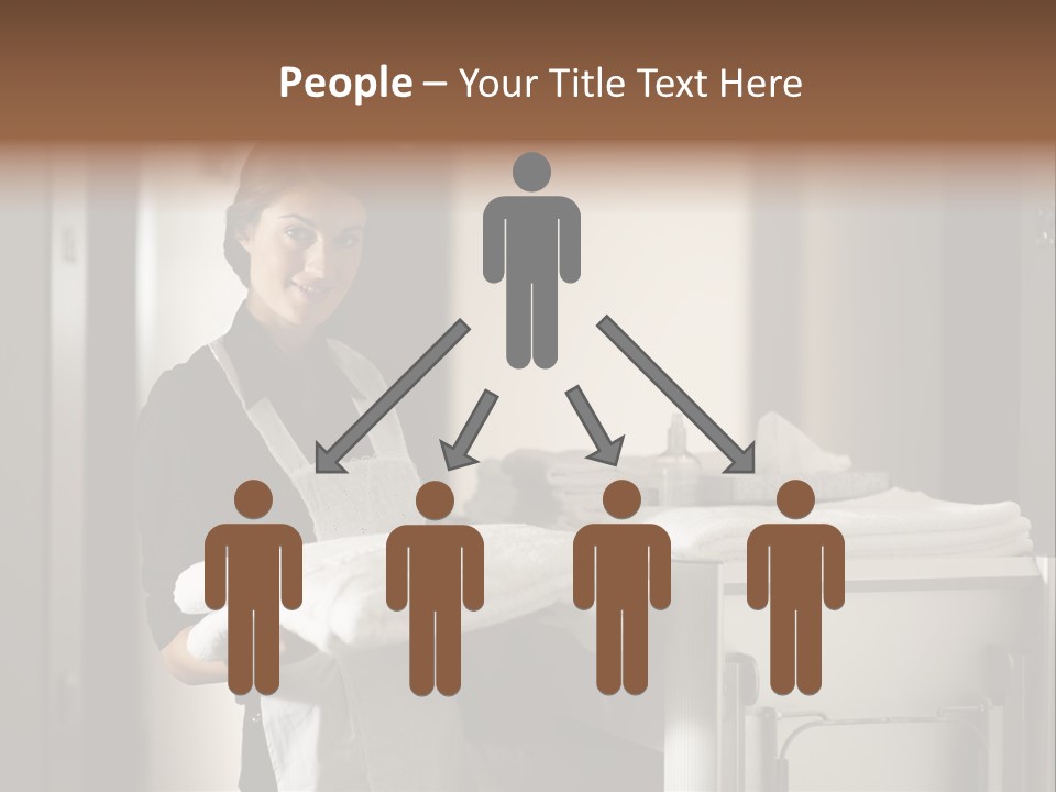 Housekeeping Cart Years Holding PowerPoint Template