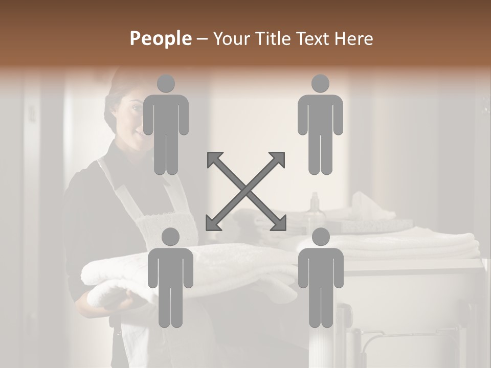 Housekeeping Cart Years Holding PowerPoint Template