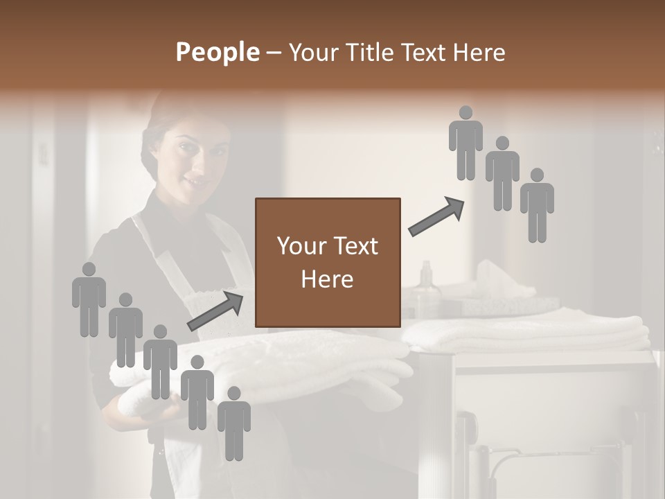 Housekeeping Cart Years Holding PowerPoint Template
