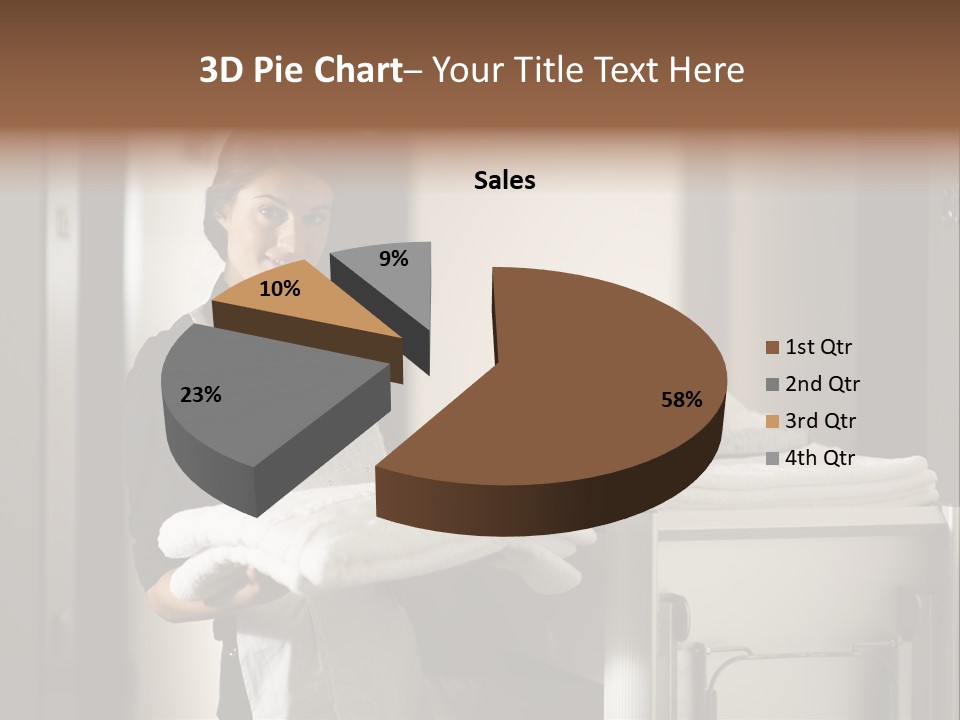Housekeeping Cart Years Holding PowerPoint Template