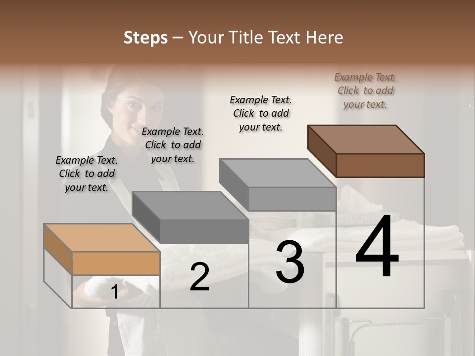 Housekeeping Cart Years Holding PowerPoint Template