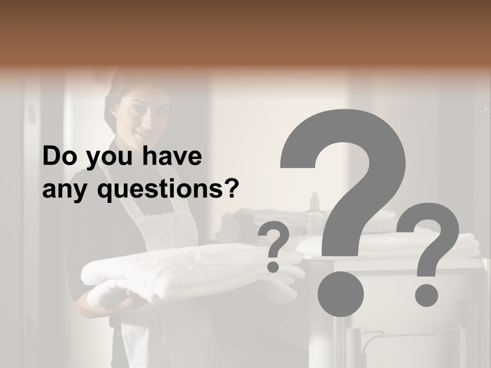 Housekeeping Cart Years Holding PowerPoint Template