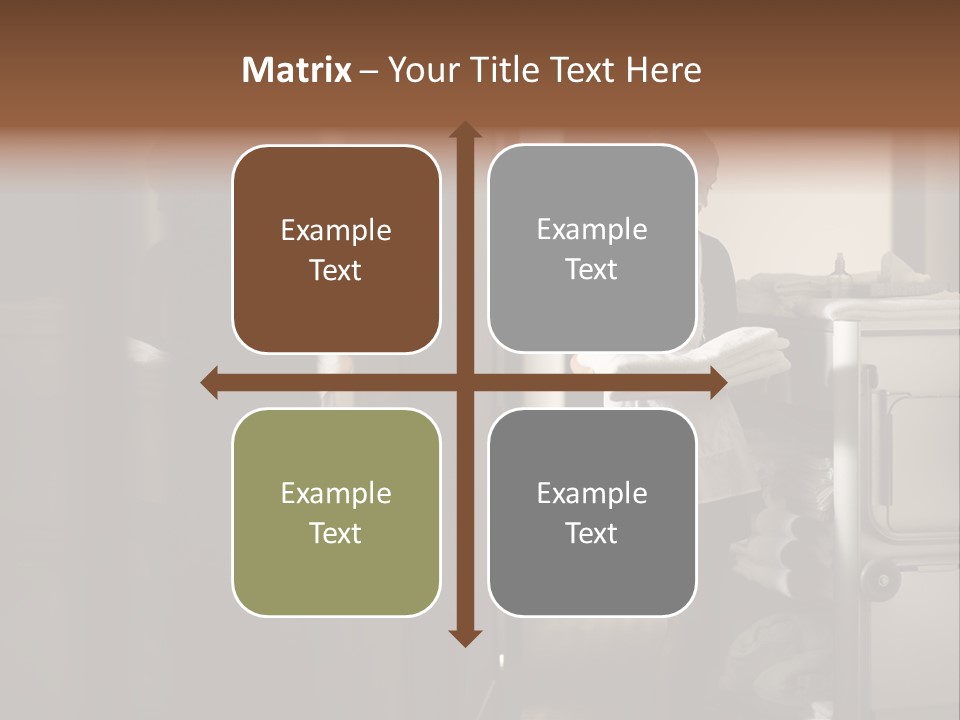 Bed Bedroom Corridor PowerPoint Template