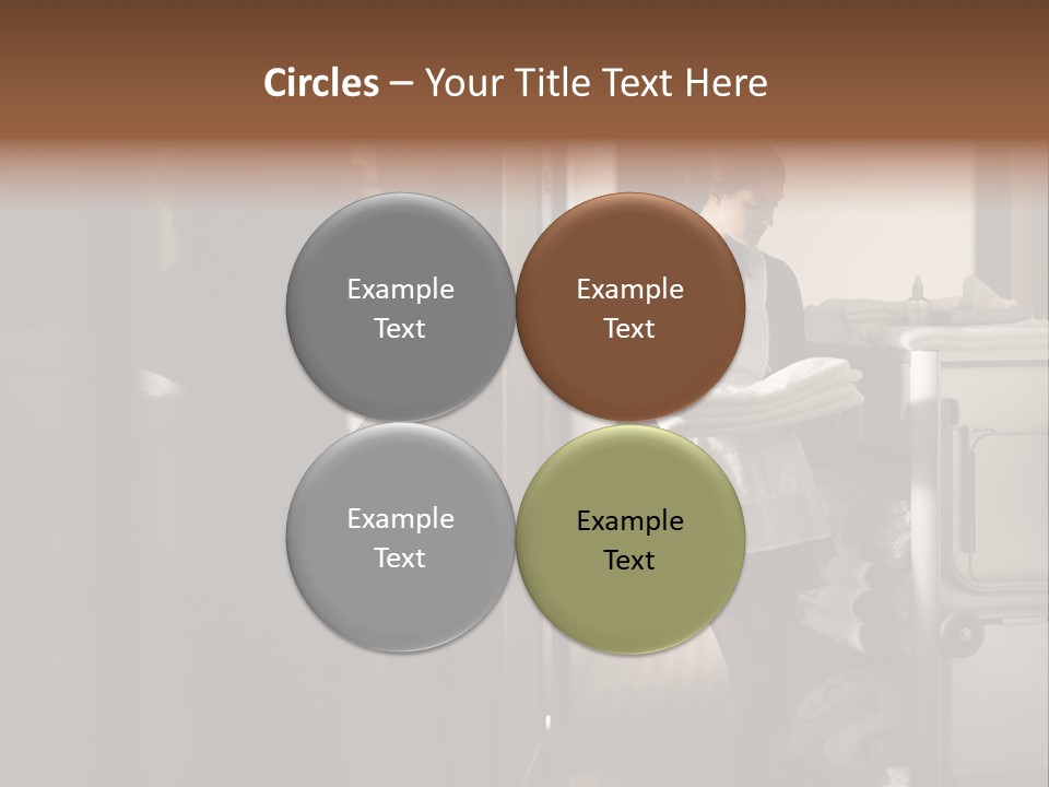 Bed Bedroom Corridor PowerPoint Template