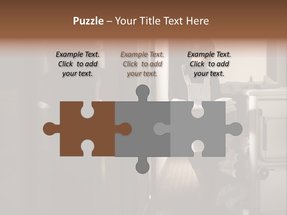 Bed Bedroom Corridor PowerPoint Template