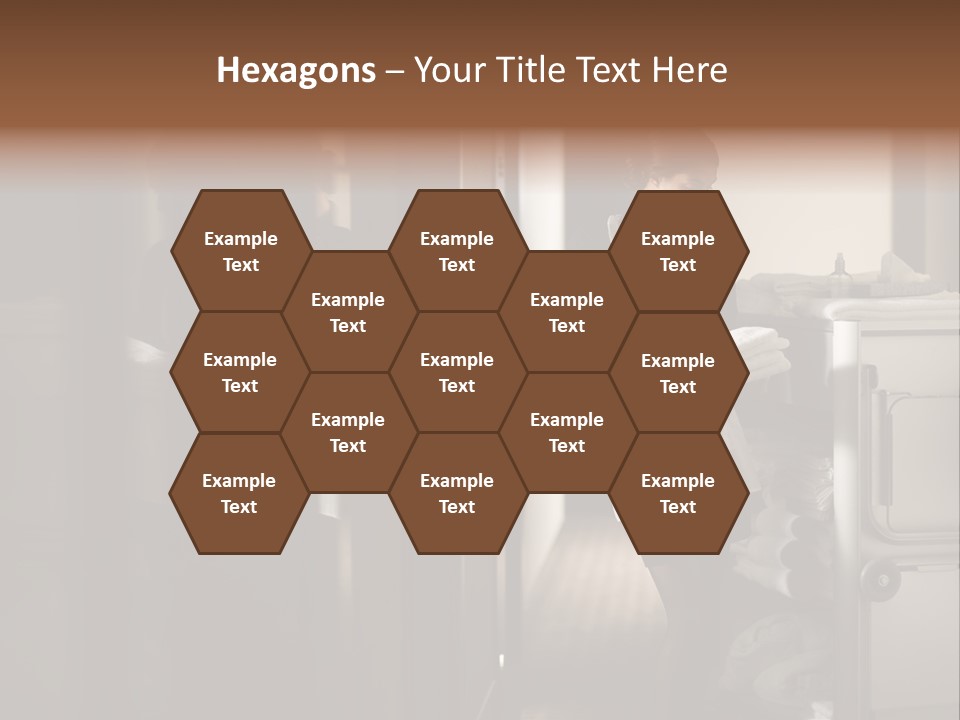 Bed Bedroom Corridor PowerPoint Template