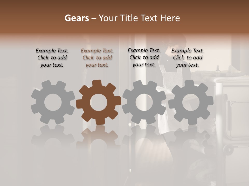 Bed Bedroom Corridor PowerPoint Template